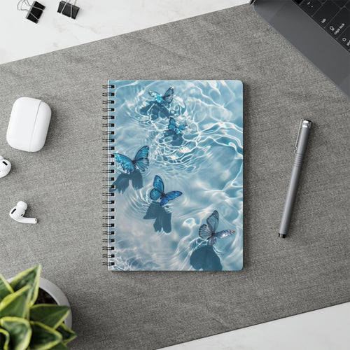 Butterfly Dreams Wirobound A5 Notebook | Softcover Journal, Gift for Writers, Nature Lovers, School Supplies, Diary, Watercolor Art