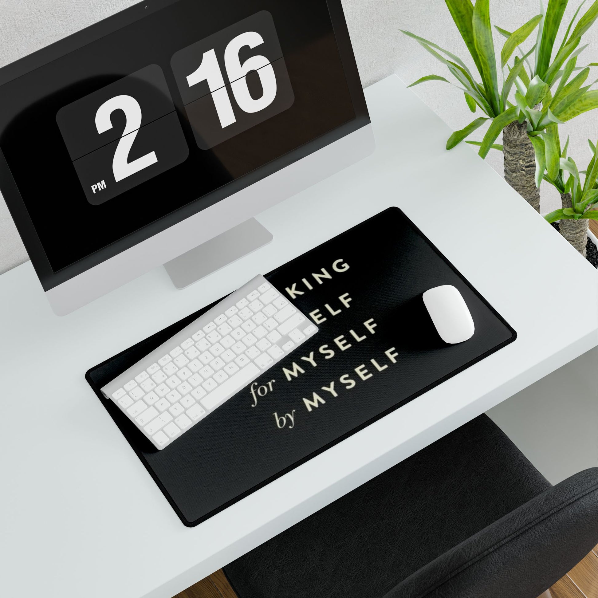 Motivational Desk Mat - Inspiring Workspace Decor, Gift for Students, Home Office, Self-Care, Productivity