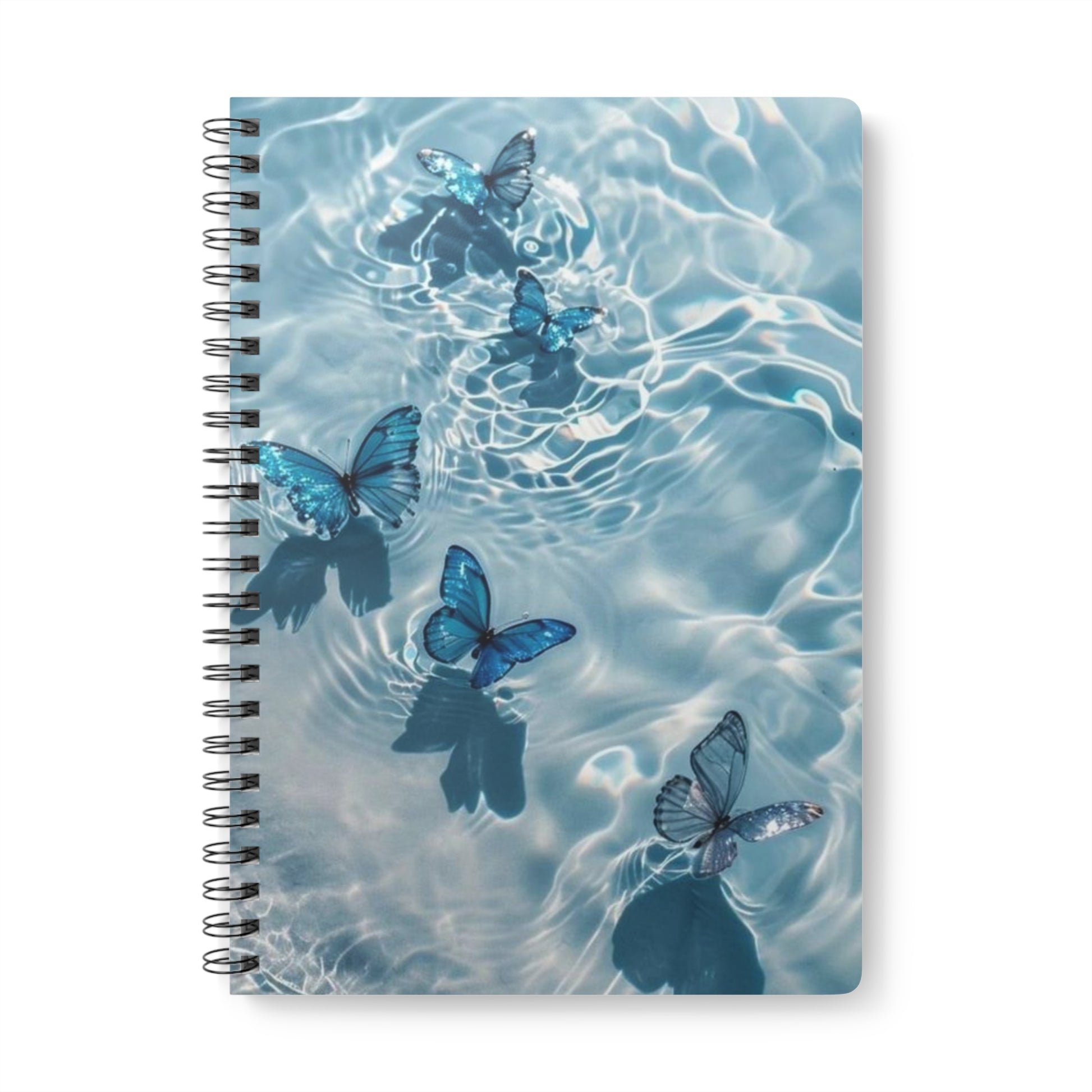 Butterfly Dreams Wirobound A5 Notebook | Softcover Journal, Gift for Writers, Nature Lovers, School Supplies, Diary, Watercolor Art