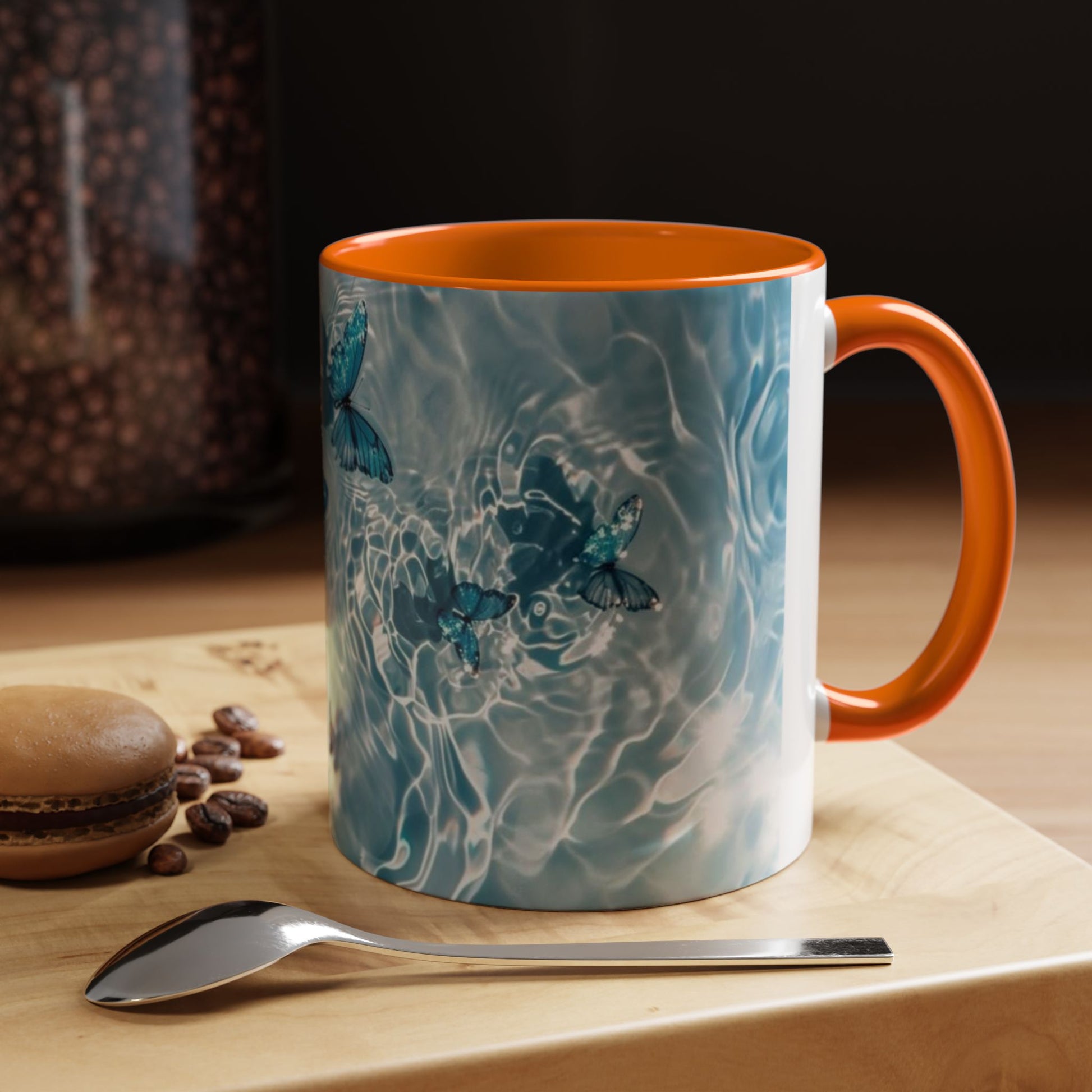 Tranquil Butterfly Coffee Mug | Serene Drinkware for Nature Lovers, Gift for Birthdays, Housewarming, Daily Motivation, Home Decor