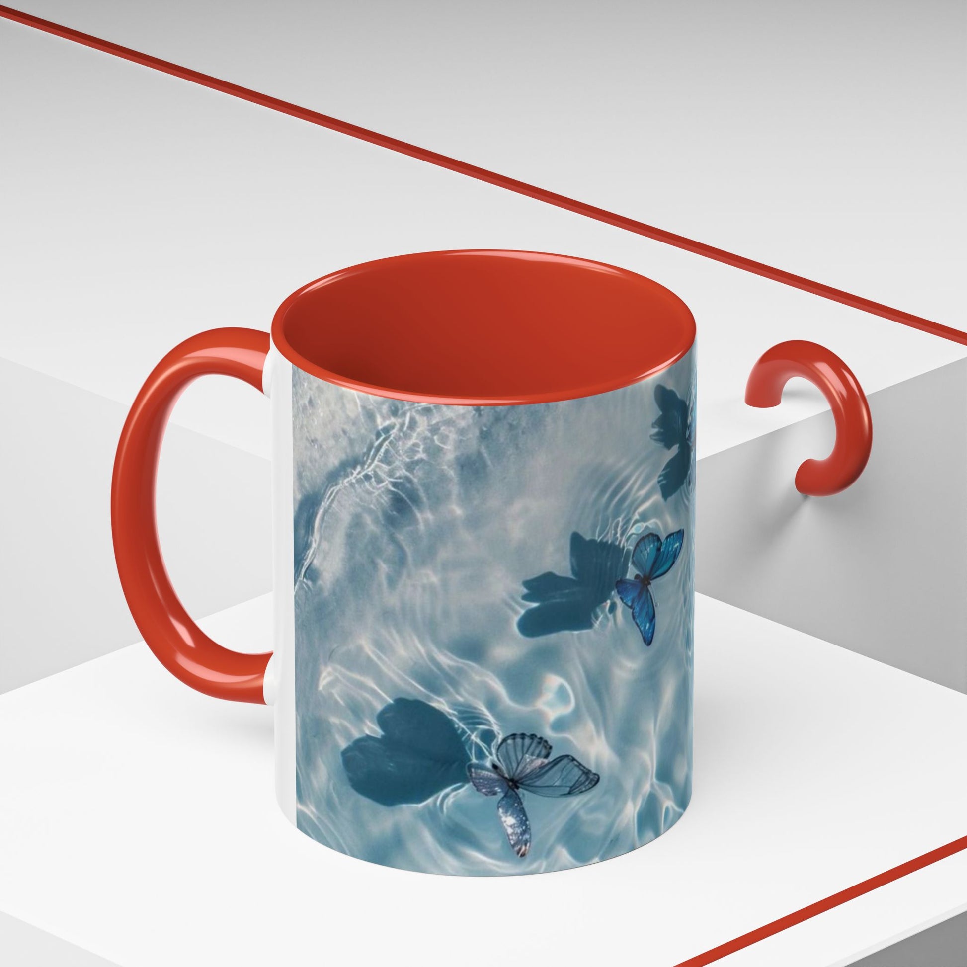 Tranquil Butterfly Coffee Mug | Serene Drinkware for Nature Lovers, Gift for Birthdays, Housewarming, Daily Motivation, Home Decor