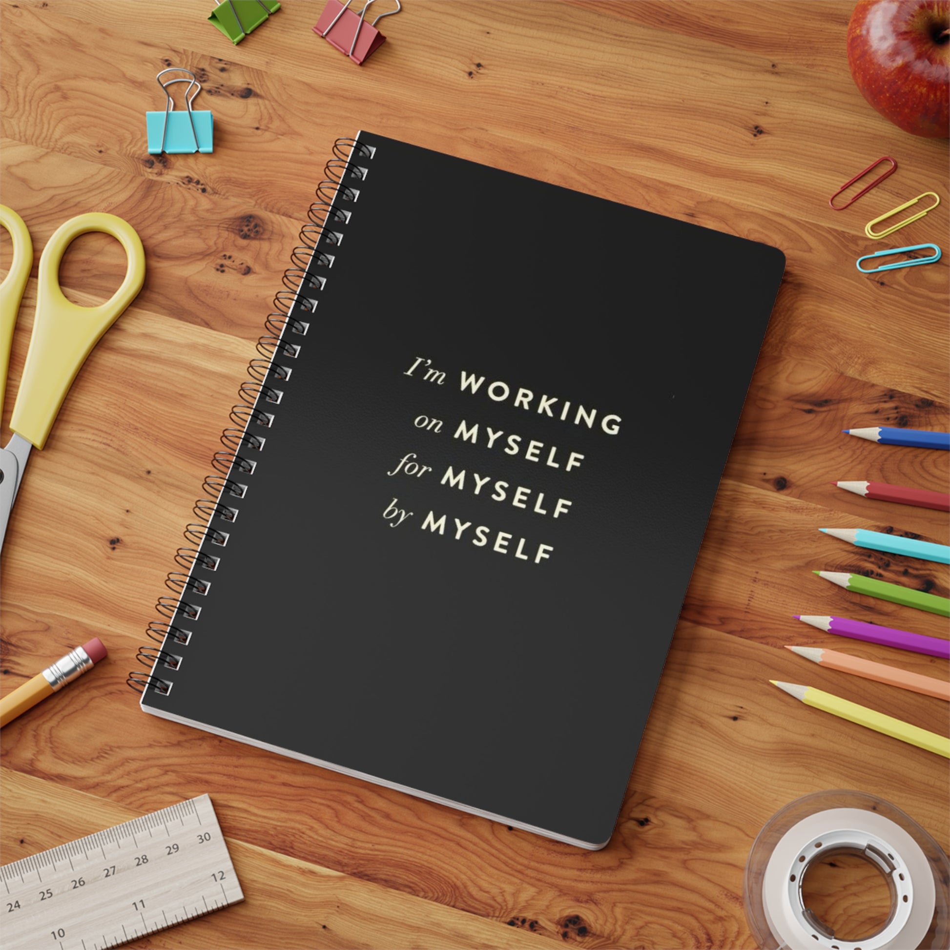 Inspirational A5 Notebook, Self-Care Journal, Motivational Writing Pad, Personal Growth Planner, Gift for Students, Goal Tracker