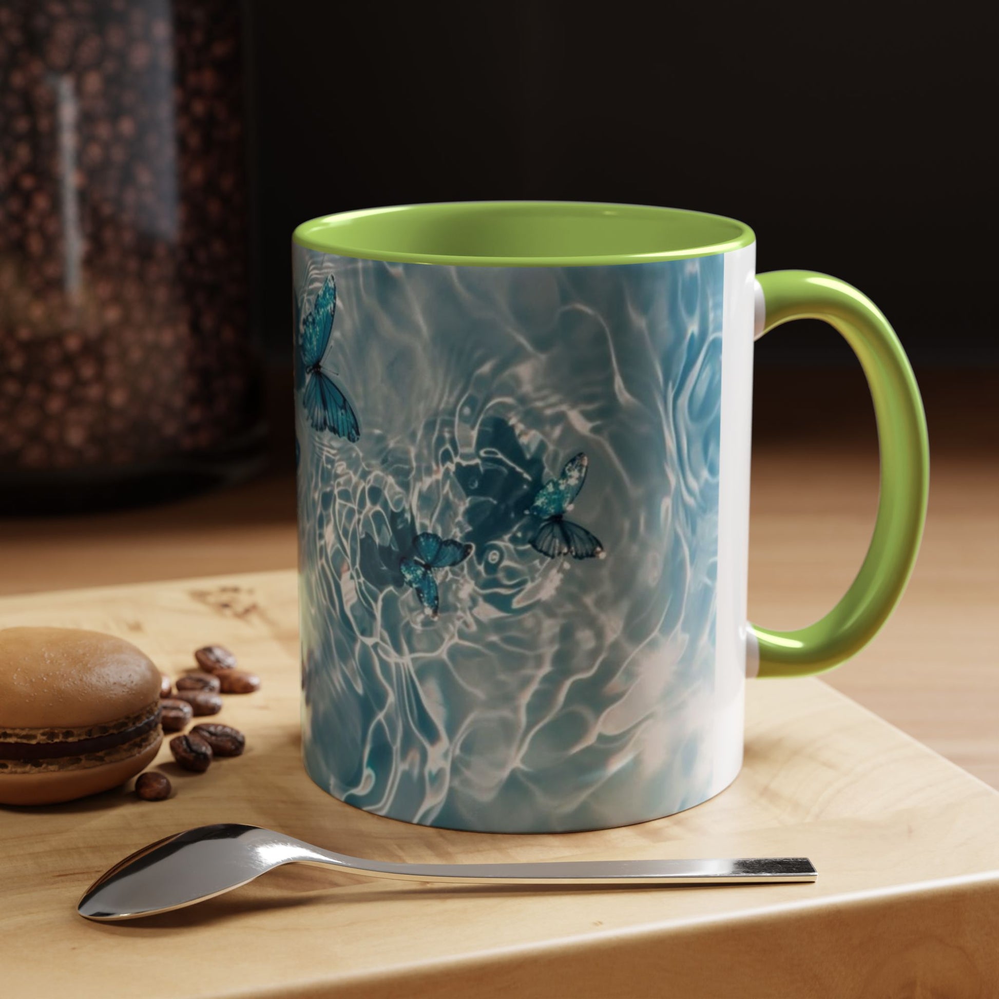 Tranquil Butterfly Coffee Mug | Serene Drinkware for Nature Lovers, Gift for Birthdays, Housewarming, Daily Motivation, Home Decor